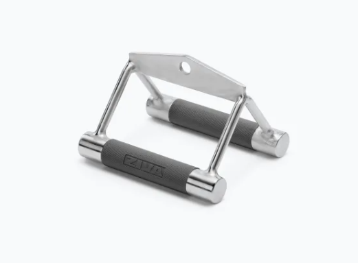 Ziva Premium Hard Chrome Seated Row Double PU Handle