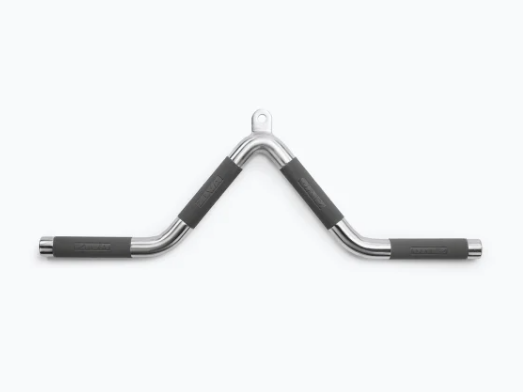 Ziva Premium Hard Chrome Bent Tricep Bar - 54cm with PU Grips
