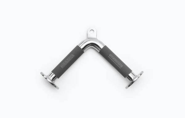 Ziva Premium Hard Chrome Angled Tricep Bar with PU Grips