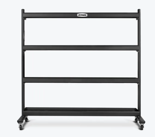 Ziva XP Performance 4 Tier Storage Rack with wheels